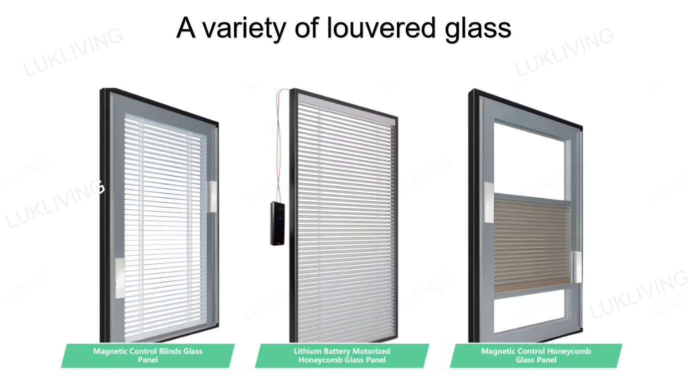 Glass Between Blinds