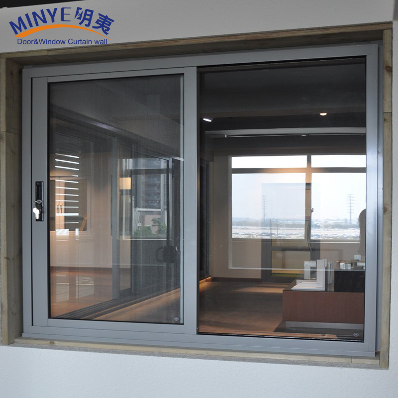Heat Insulation and Windproof Modern Design Aluminum Sliding Glass Window and Stacker Doors Double Glazed