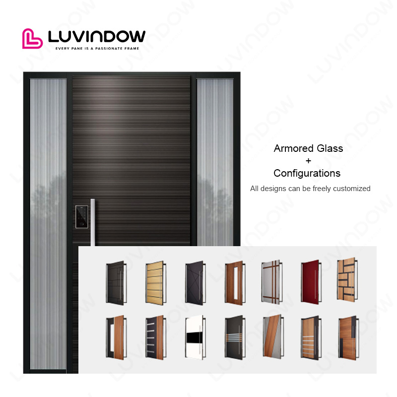 Luxury Custom Aluminum Single Door LA Home Replacement Customizable Size