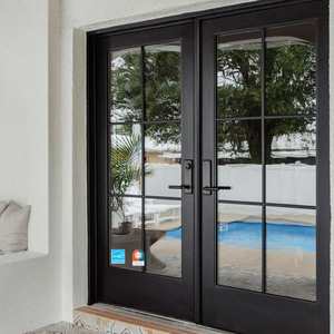 AMJ NFRC Interior Aluminum Swing French Casement Glass Doors