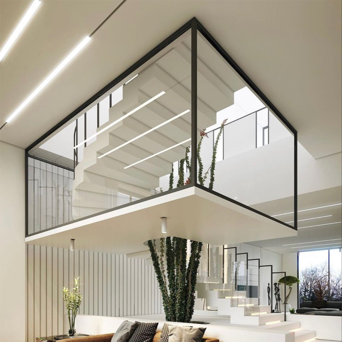 Hurricane Impact Aluminum Windows Ultra Large Glass Floor to Ceiling Double Glazing Picture Fixed Windows