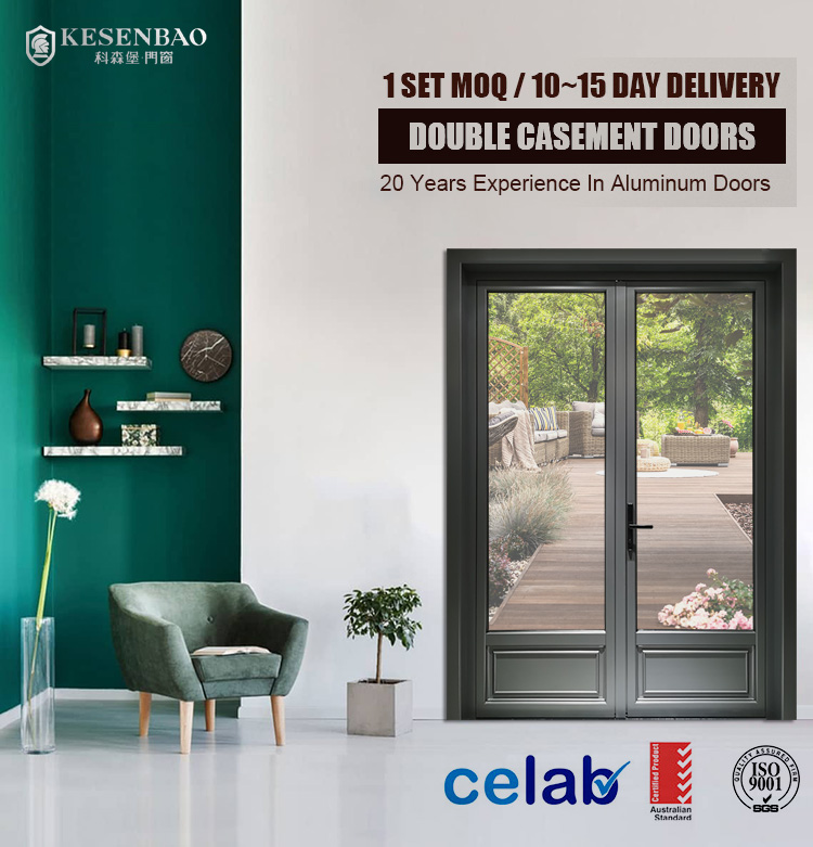 Aluminum Double Casement Door Application