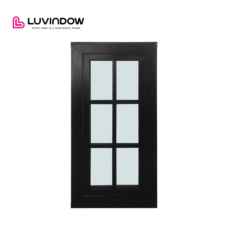 Luvindow Historic Home Wooden Windows For Replacement Low-E Glass Aluminum Clad Wood Tilt Turn Windows