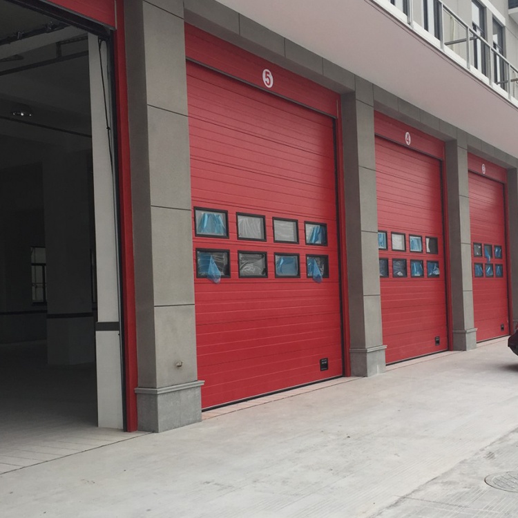Modern Logistics Warehouse Overhead Insulated Aluminum Cold Storage Garage Industrial Sectional Doors