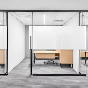 Frameless Glass Sliding Door Room Divider Partition