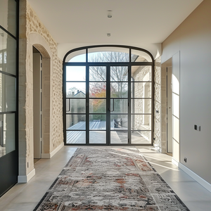European French Double Glazed Aluminium Swing Door