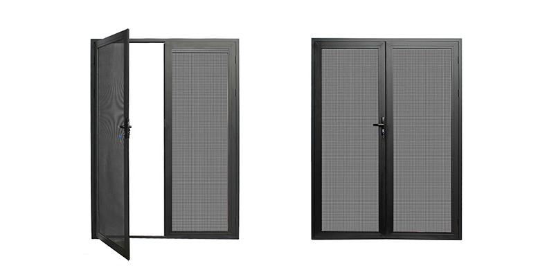 Black Aluminum Screen Doors for Home
