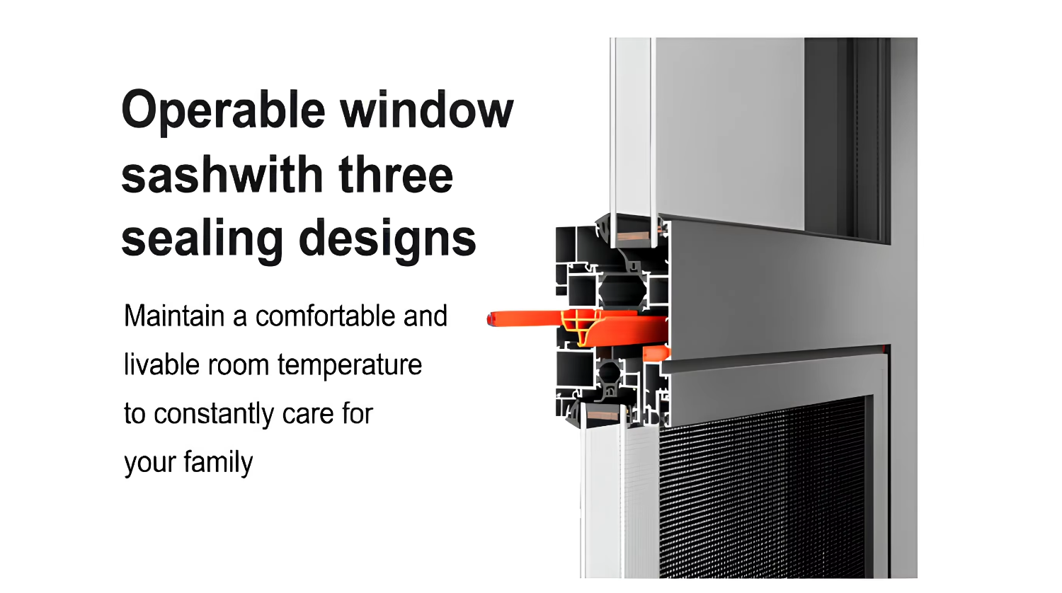 Thermal Break Modern Horizontal Aluminium Windows and Doors
