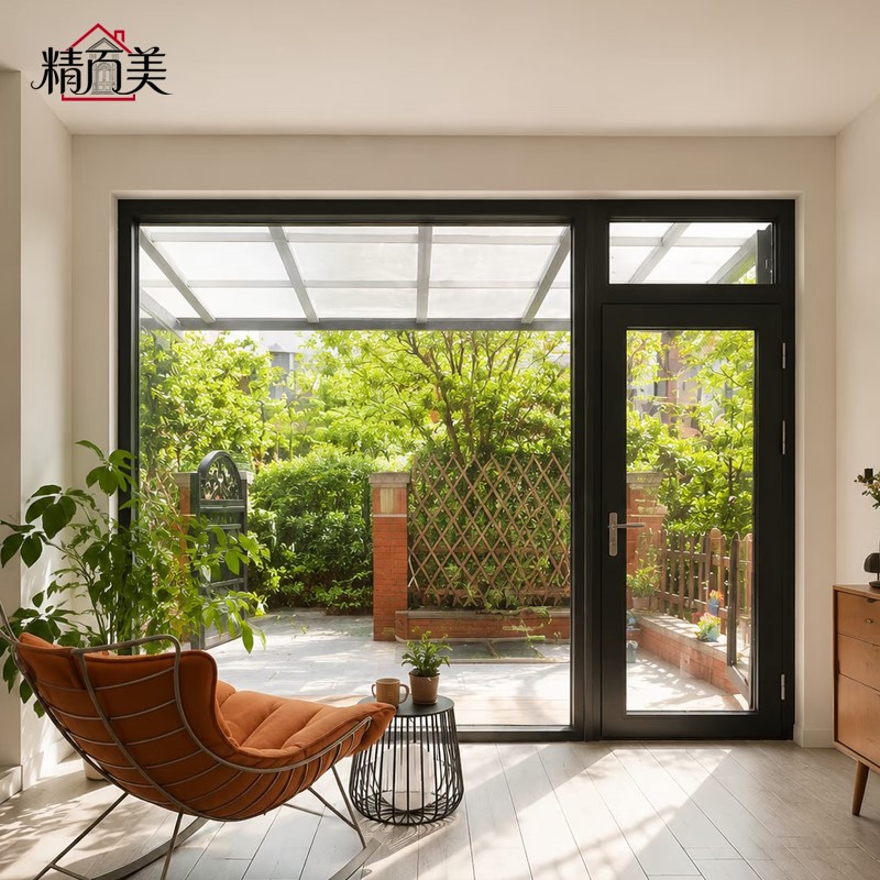 Energy Efficient Weather Sealed Hinge System Secure Lock Durable Frame Hinged Opening Modern Aluminium Glass Swing Door