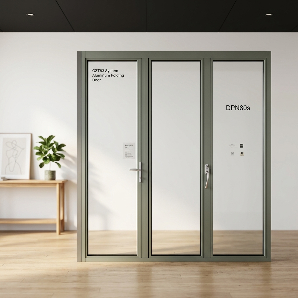 Aluminum Customization Folding Door for Patio Soundproof Insulation Exterior Aluminum Glass Door