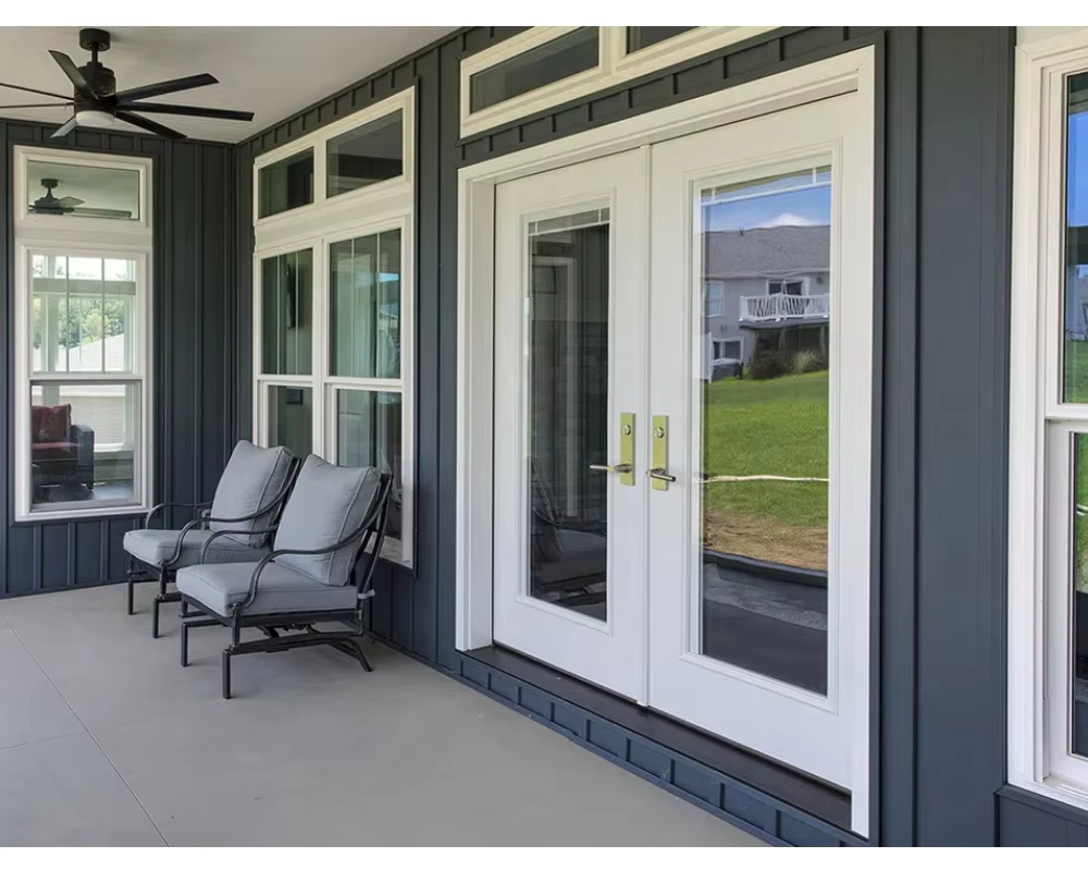 European Australian Standard Critall Style Double Flat French Doors Interior Aluminum Frame Glass for External Applications