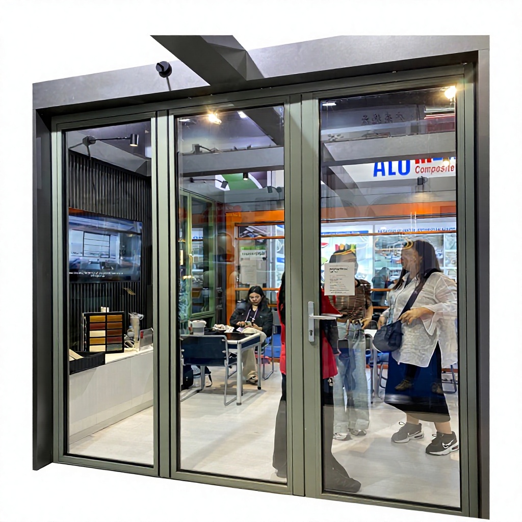 Aluminum Customization Folding Door for Patio Soundproof Insulation Exterior Aluminum Glass Door