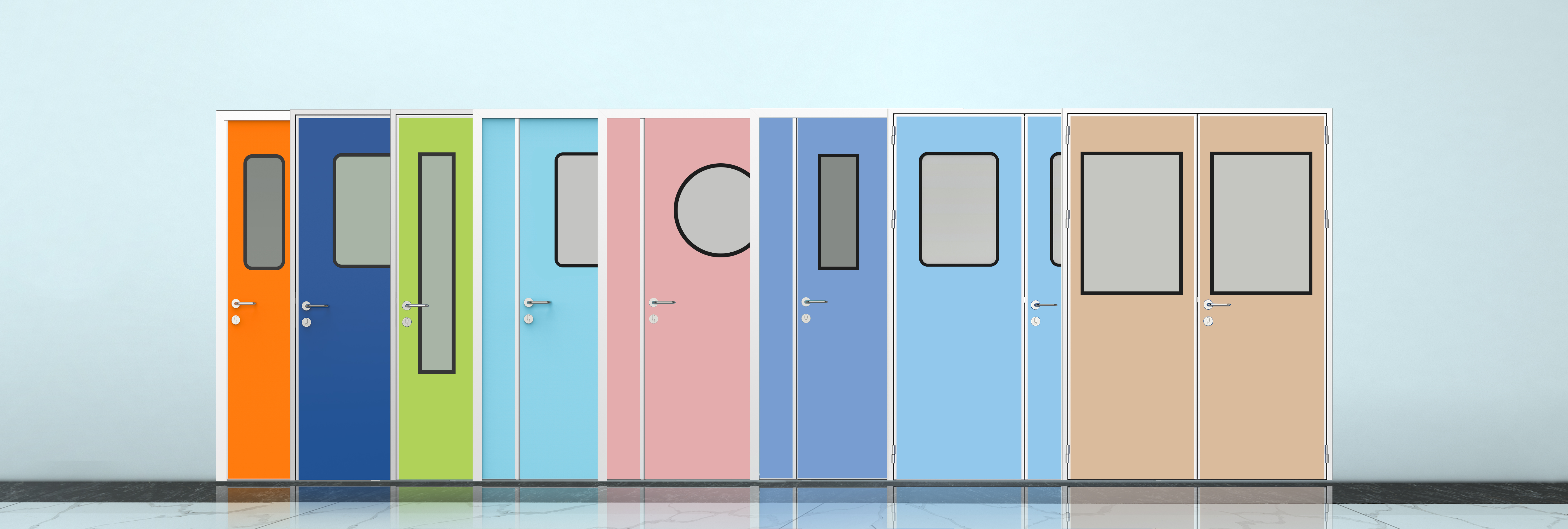 Cleanroom Door Overview 1