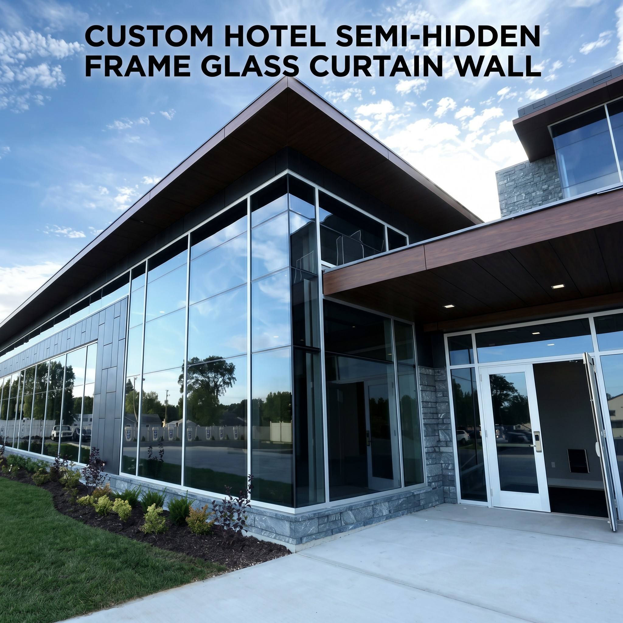 Resort Sliding Doors for Hotel Project Exterior Use Modern Design Aluminum Alloy Slim Profile Multi Track Panoramic Glass Door