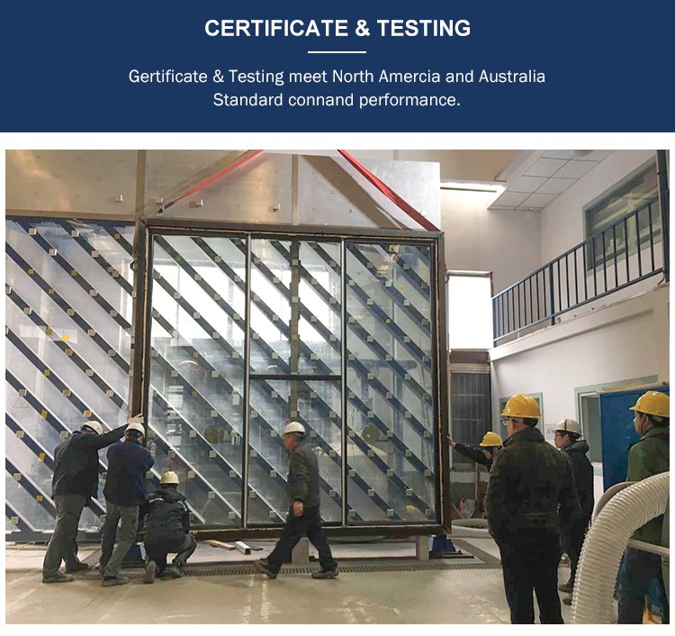 Wholesale Soundproof Standard Size Glass Profile Aluminium Bifold Window and Door Folding Windows