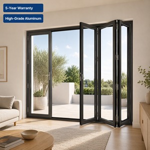 Modern Aluminum Folding Glass Accordion Door