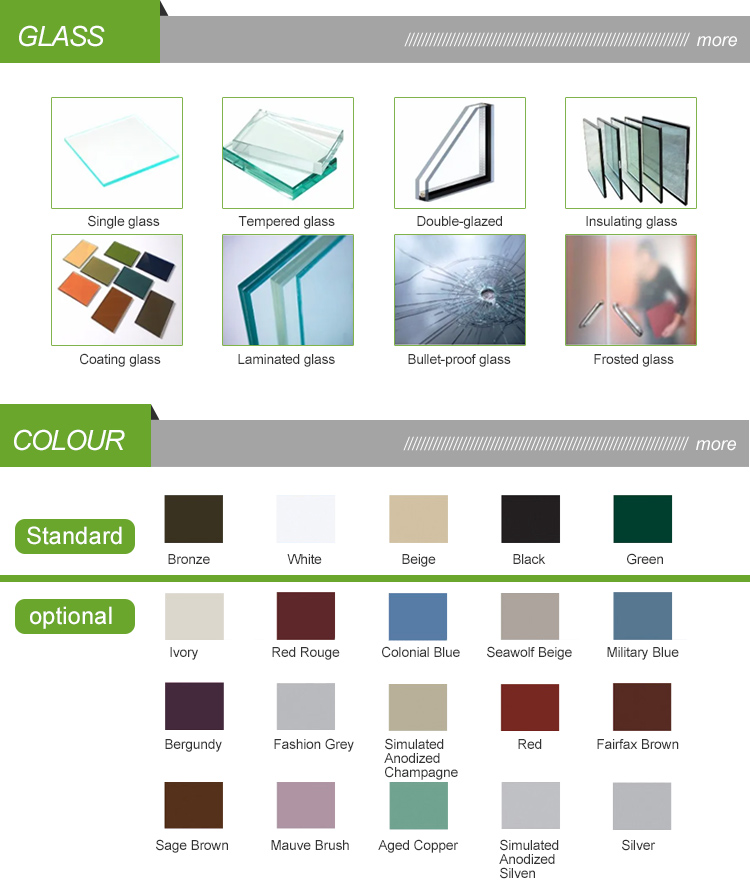 High Insolation Double Security Stainless Steel Screen Aluminum Clad Wood Window