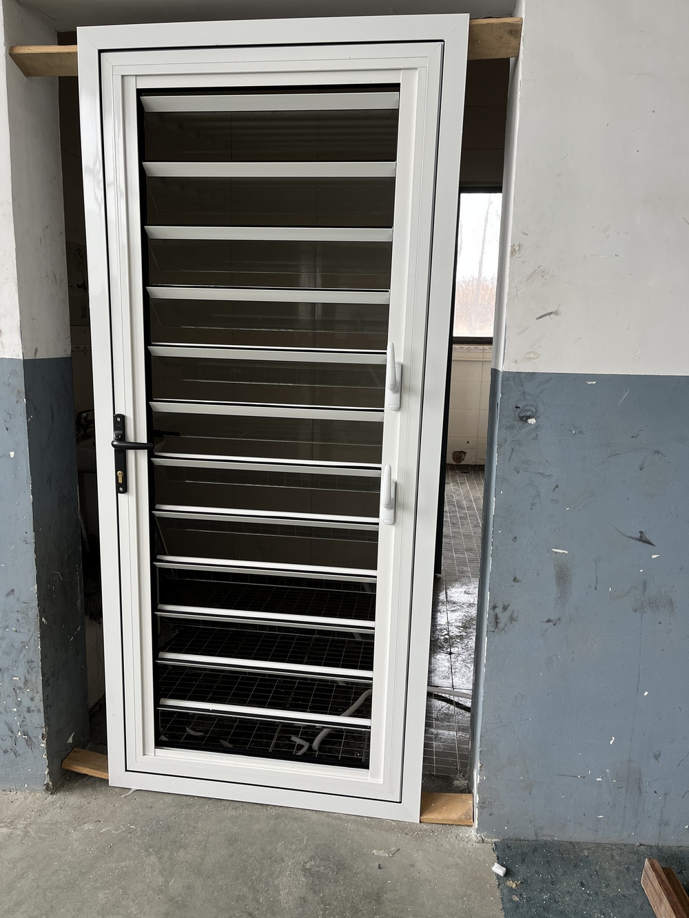 Aluminum Glass Louver Shutter Adjustable Window Shades Aluminum Louver Door for Home Design