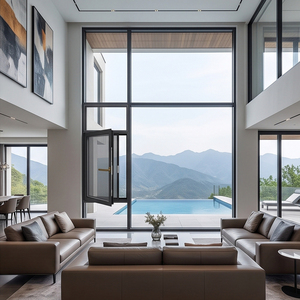 Custom Aluminum Casement Windows Double Glazed