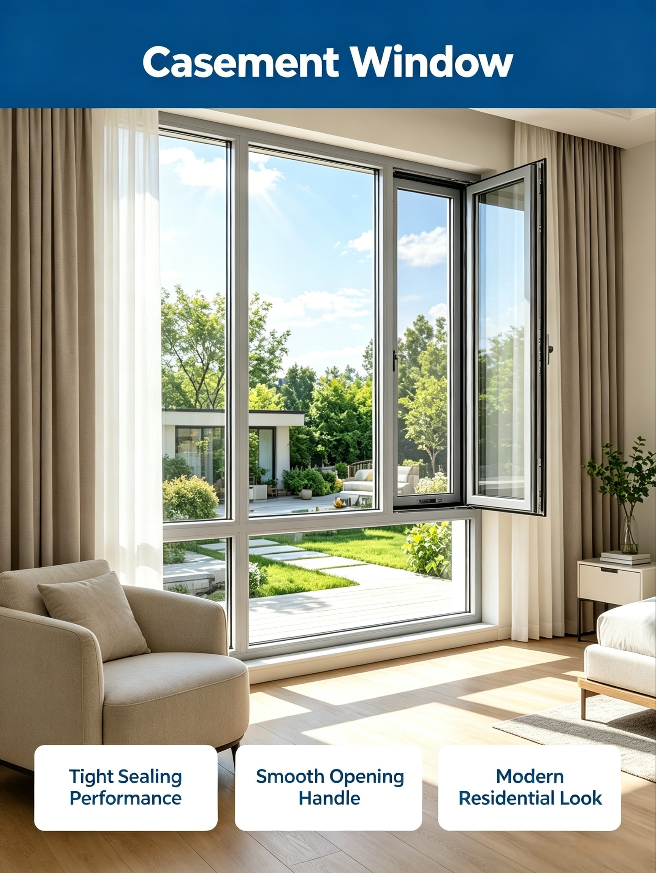 European Hurricane-resistant High-impact Black Aluminum Alloy Slim Aluminum Doors and windows Casement windows