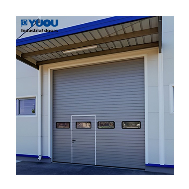 European Style Automatic Industrial Sectional Door CE Factory Warehouse Application Overhead Sectional Door