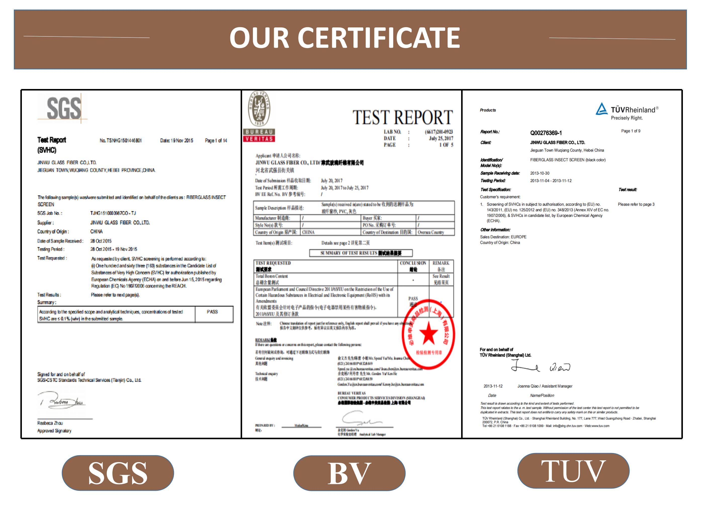 Certifications and Quality Approvals