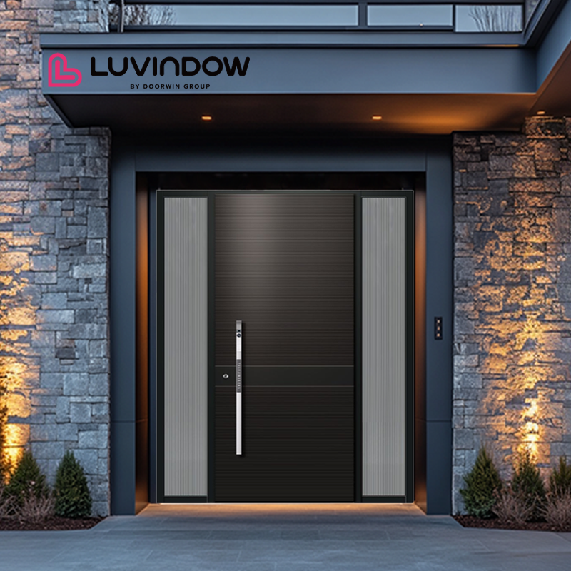 Home Doors External Classic Design Latest Simple Design Replacement Aluminum Exterior Doors Entry Pivot Door