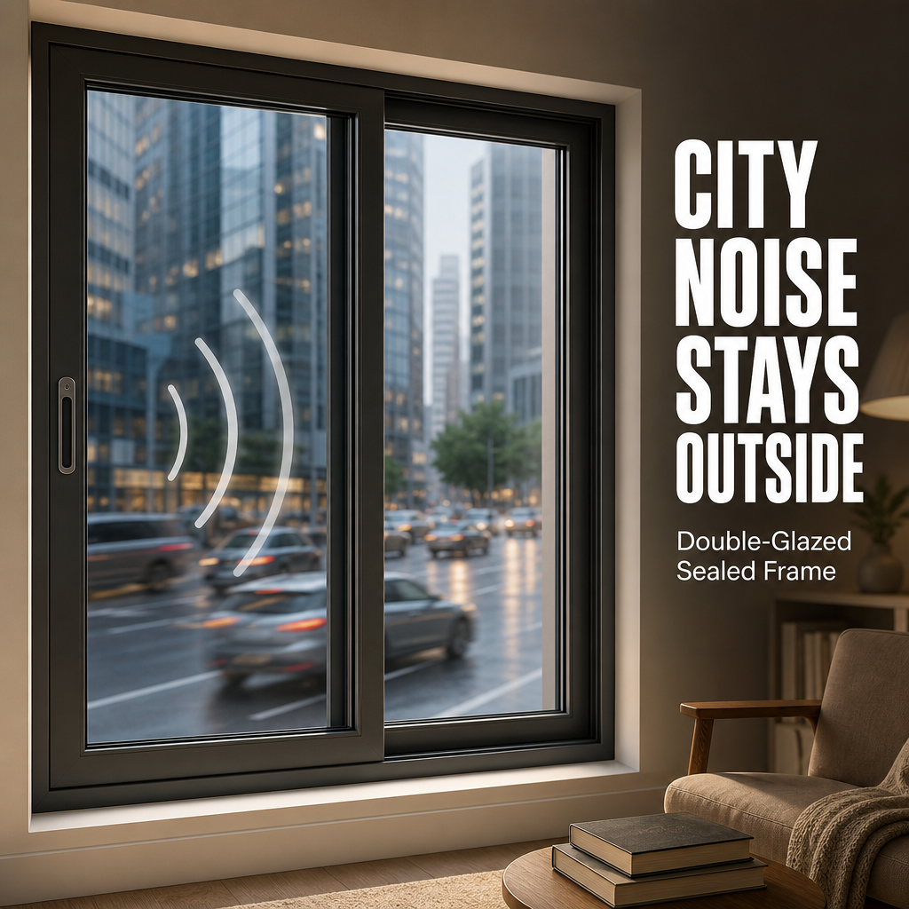 Customized Thermal Break Aluminum Sliding Drift Window Laminated Glass Anti-Theft Burglarproof Soundproof Residential