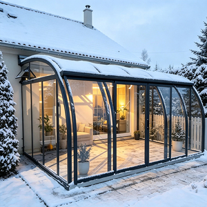 Retractable Aluminum Laminated Glass Sunroom
