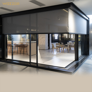 Energy Efficient Aluminum Sliding Doors With Tempered Glass