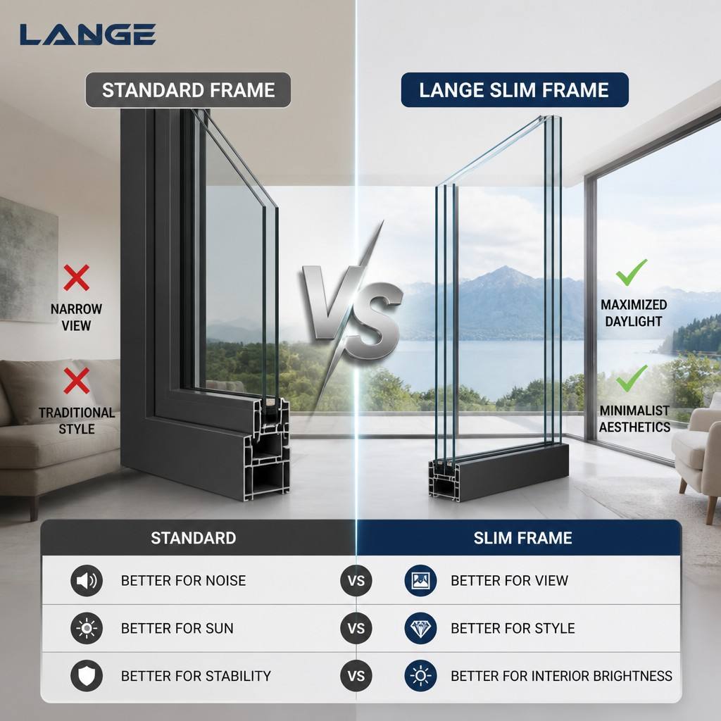 Minimalist Aluminum Alloy Casement Windows Double Glazed Windows Tilt And Turn Inward Opening Window For House Villa