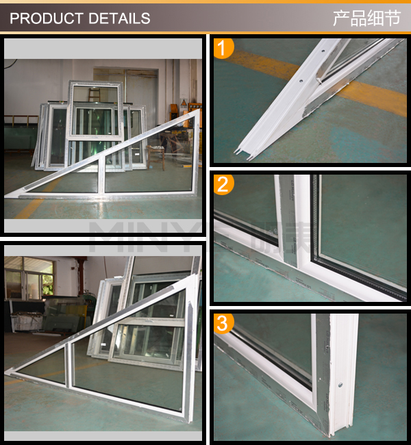 Aluminum Frame Reinforced Seamless Corner windows Design Corner Ventanas