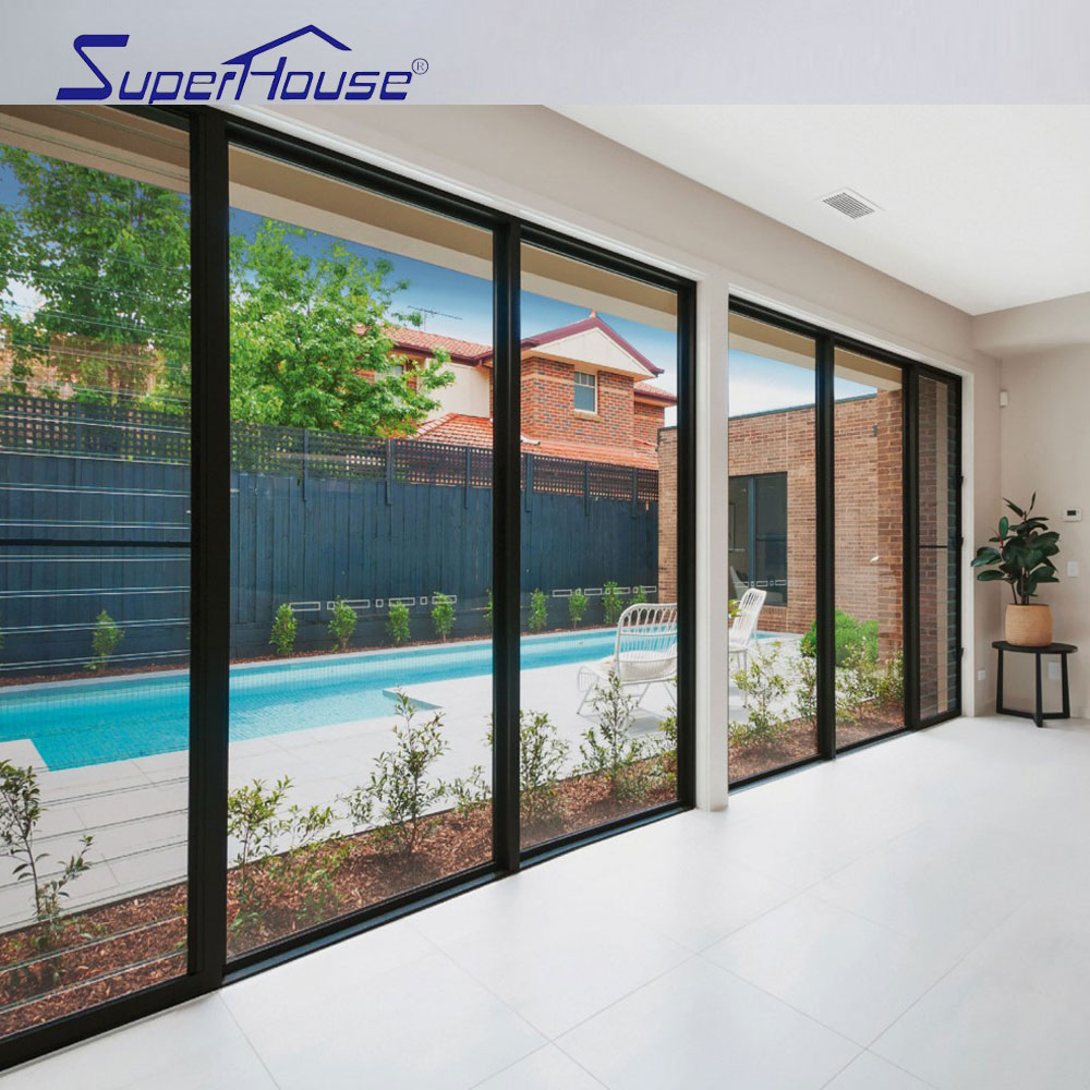 Wholesale Soundproof Standard Size Glass Profile Aluminium Bifold Window and Door Folding Windows