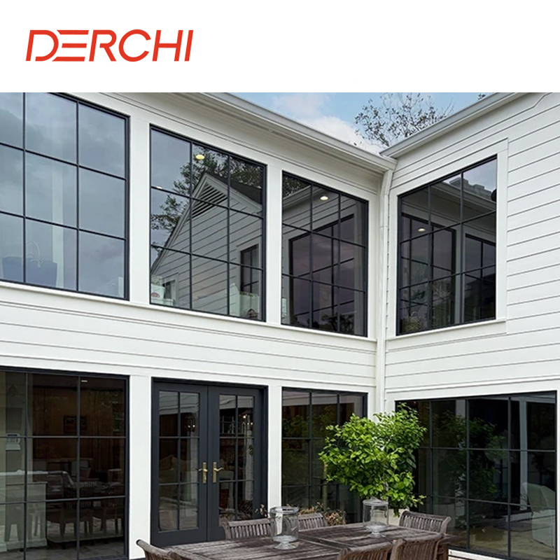 Customized Aluminum Alloy High Security Soundproof Fixed Window Floor To Ceiling Panoramic Window