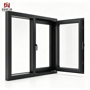 Energy Saving Double Safety Glass Aluminum Tilt and Turn Window System