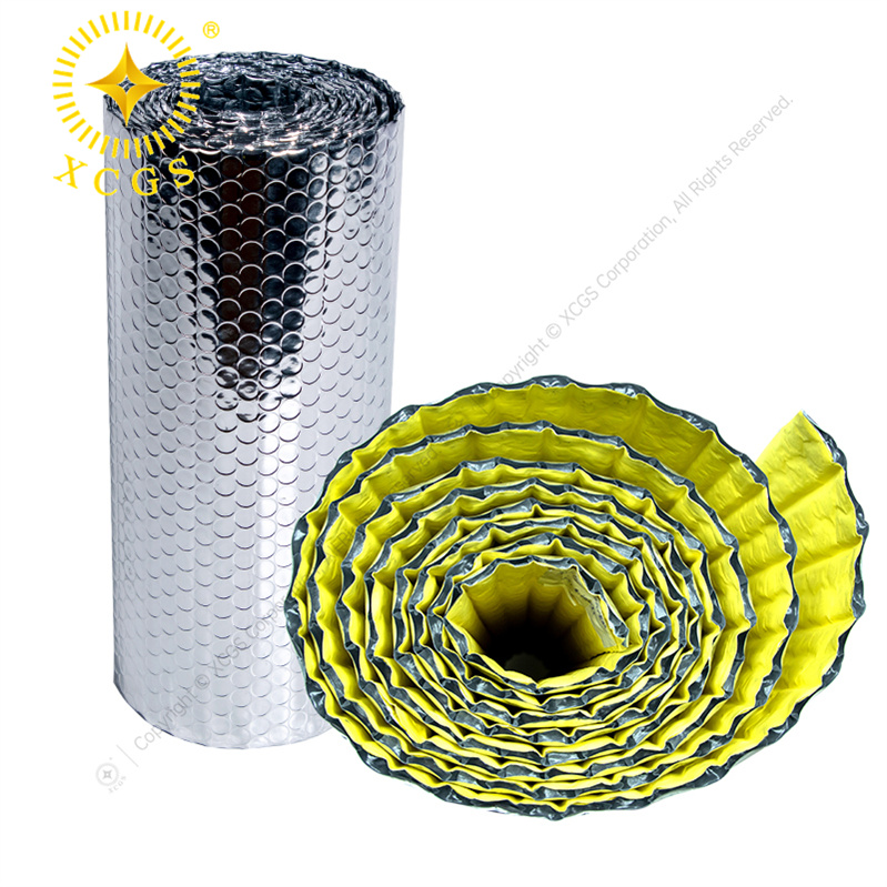 Factory Price 130gsm Double-Sided Reflective Aluminum Bubble Wrap Roll Thermal Insulation Sheet for Windows Warehouse Roof