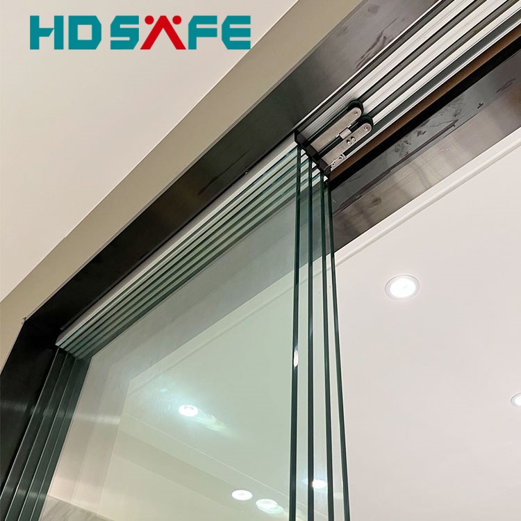 Factory Customized Modern Frameless Glass Door Interior Office Tempered Glass Partition Sliding Door System