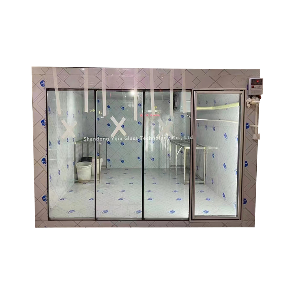 New YIJIA Back-up Type Electric Heating Aluminum Alloy Glass Door Eco-Friendly Easy Installation Shandong Commercial