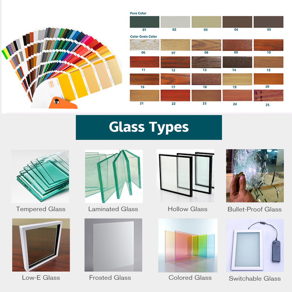 ZEKIN Modern Design White Aluminium Casement Windows Soundproof Tempered Glass with Energy Efficiency NFRC Insulated for Hotels