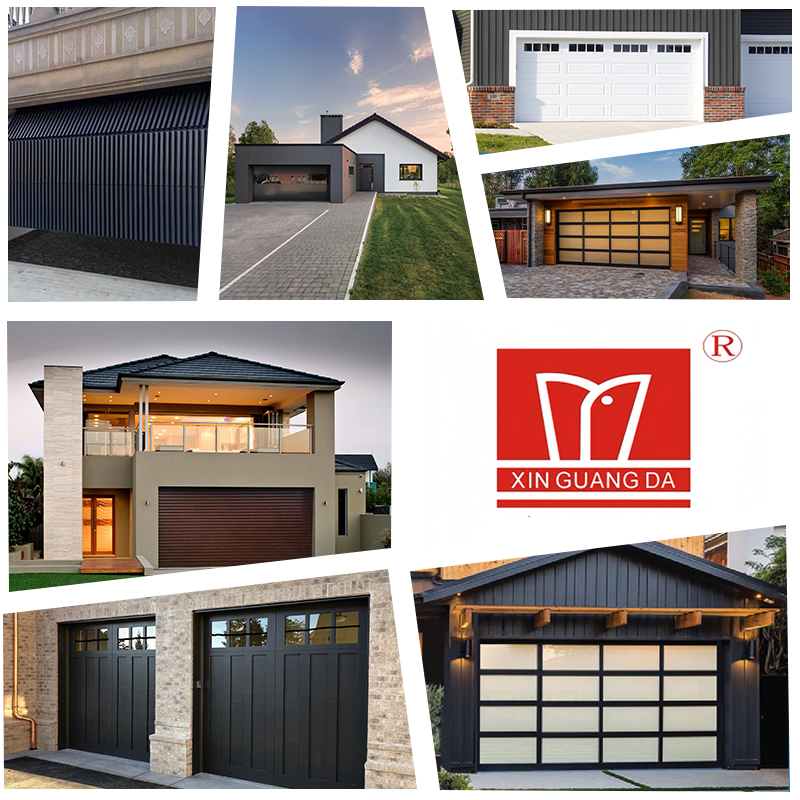 Design Insulated Aluminum Panels 16ft Barn Style Door Modern Styles Custom Overlay Garage Door for Outdoor Warehouse Villa Use