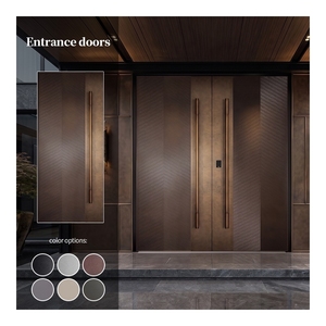 Modern Aluminum Double Front Door Smart Lock