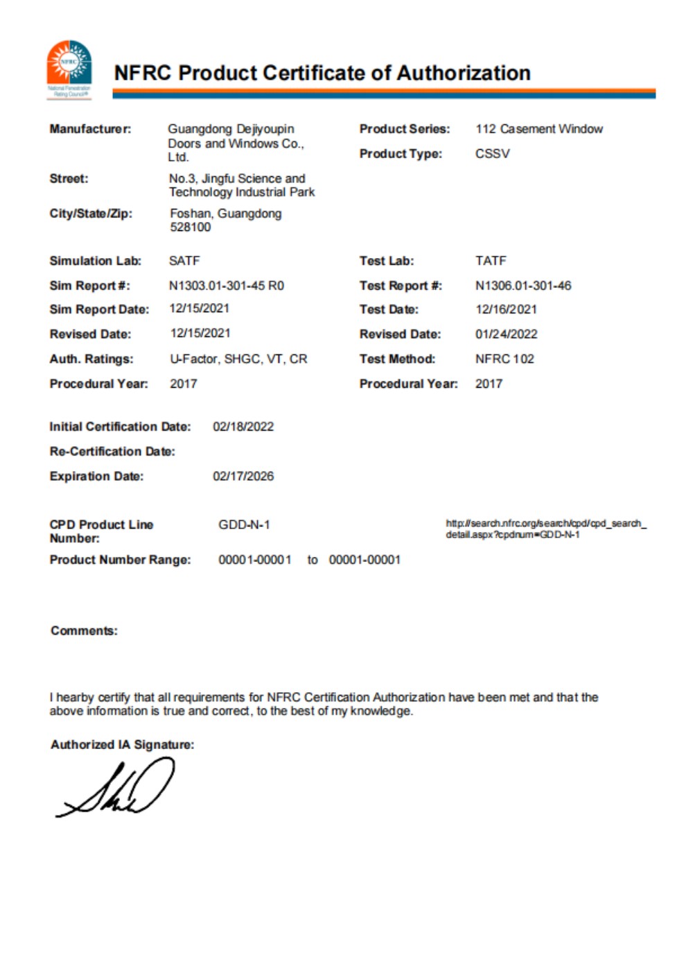 ASTM International Performance Compliance
