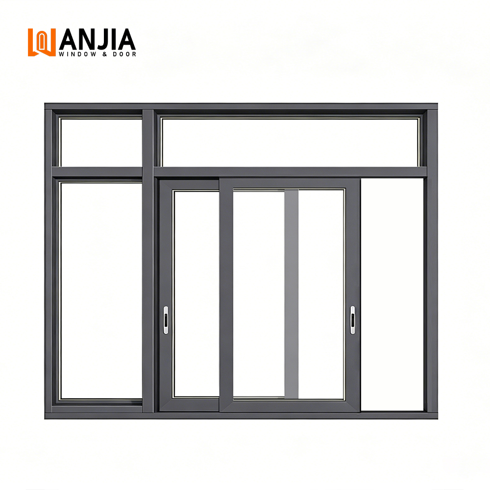 WANJIA Hurricane Impact Resistance Sliding Windows Aluminium Windows and Doors Others Sliding Window for House