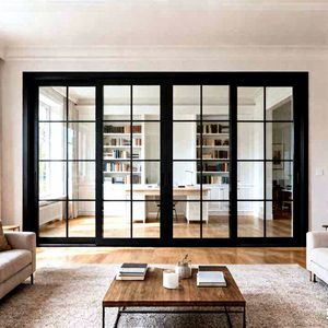 OUNA Minimalist Design Heavy Duty SDL Sliding Door House Exterior Patio Aluminum Door