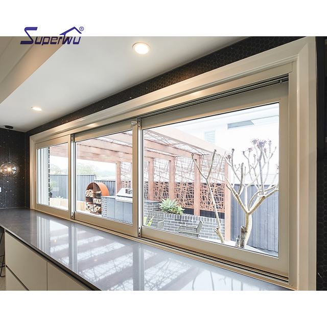 NFRC AS2047 NOA Standards Customized Aluminum Thermal Break Sliding Window Double Glazing Glass Sliding windows