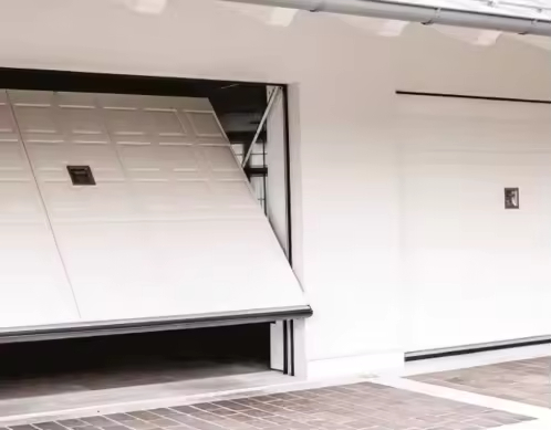 Modern Custom Tilt-Up Garage Door Aluminium Trackless Whole Plate Insulated Motorized Overhead One Piece Customized Villas